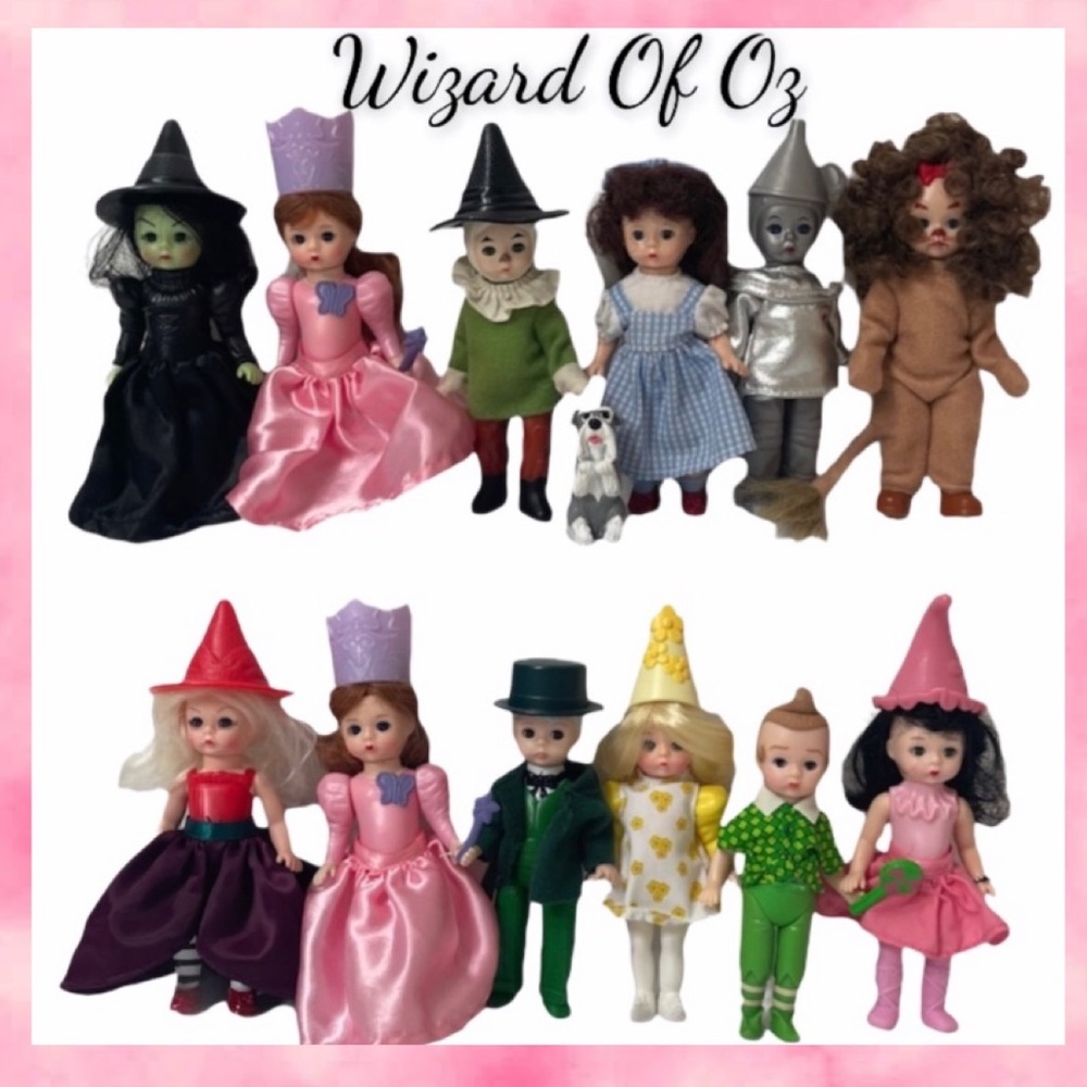 Vintage Wizard of Oz Collectible Set 12 Dolls & ToTo Vintage Toys Vintage Dolls